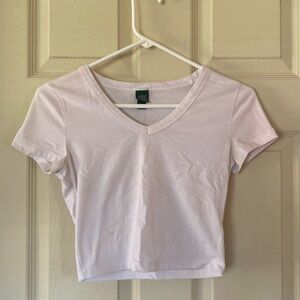 Plain white v neck
